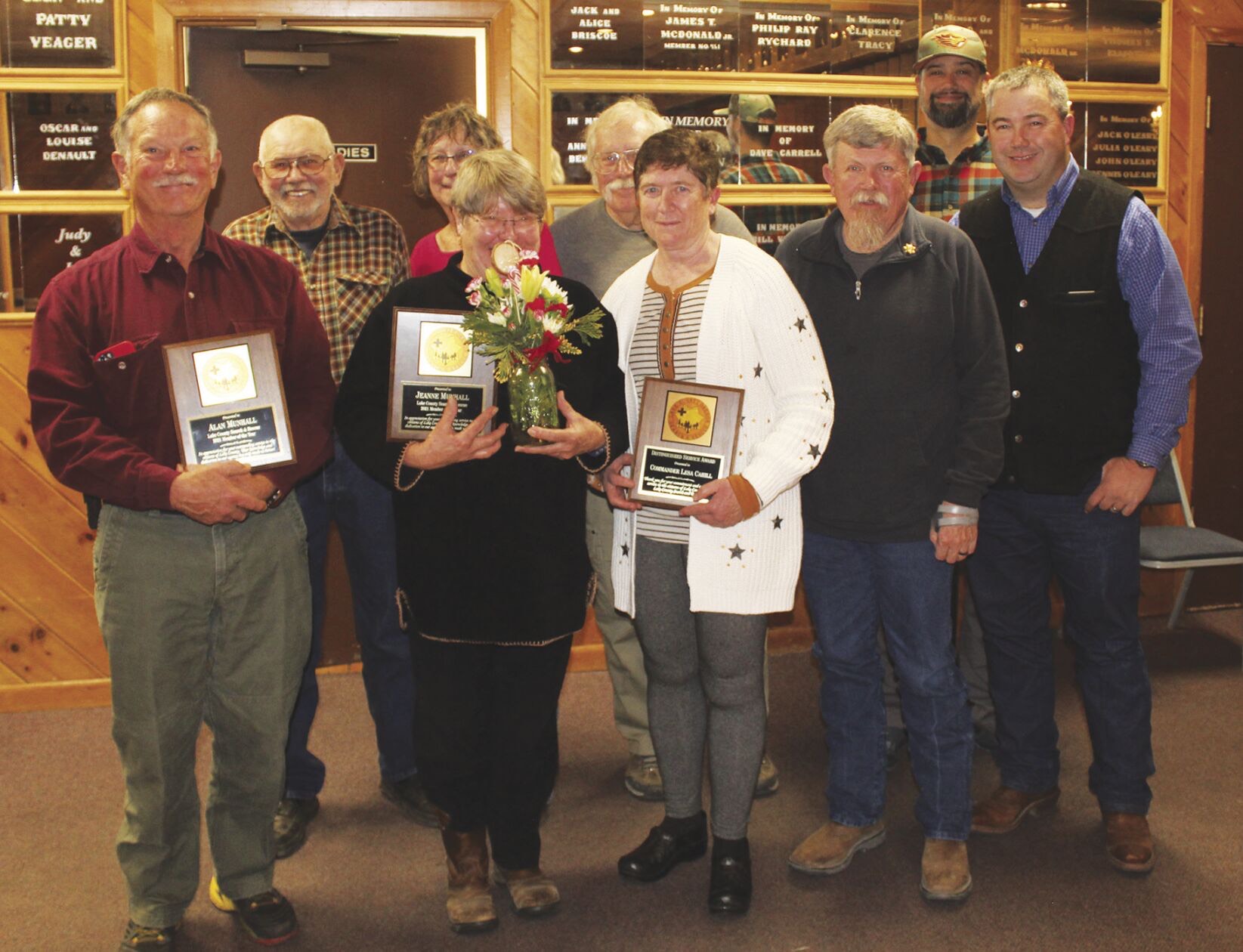 Lake County Search and Rescue volunteers gathered for the team's year-end awards.